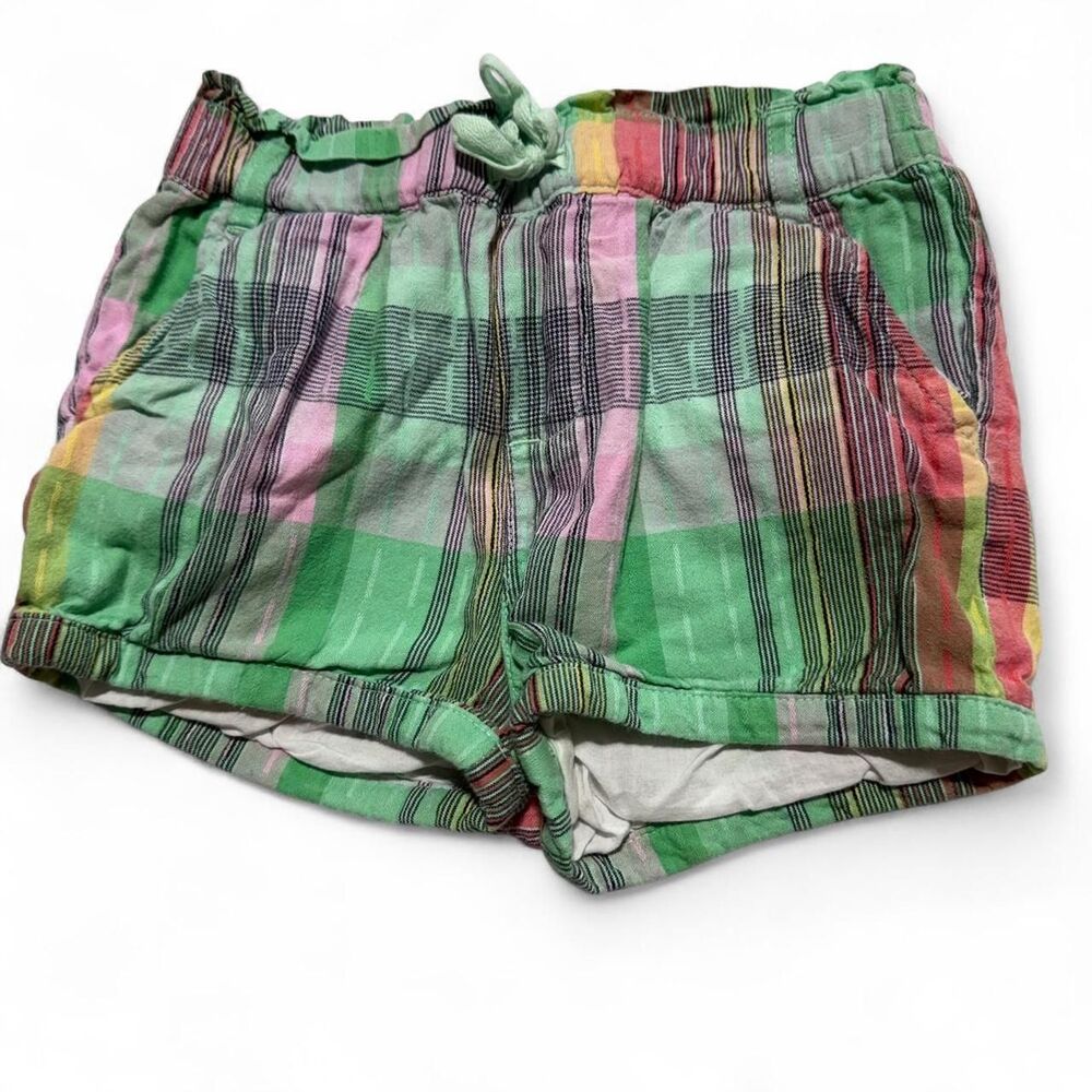 babyGap Toddler‎ Green Pink Plaid Bubble Shorts 4 Years